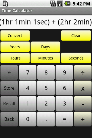 Time Calculator screenshot